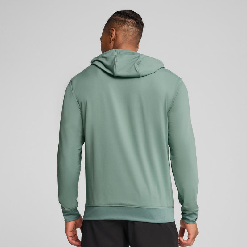 PUMA CLOUDSPUN Branded Mens Green Hoodie - Image 4